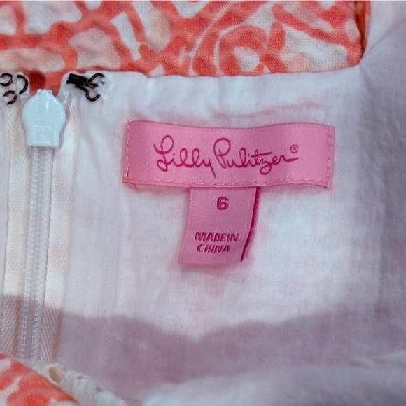 Women’s LILY PULITZER Kaylee shift dress- Hubba bubba sea caps. Size 6 - Picture 2 of 5